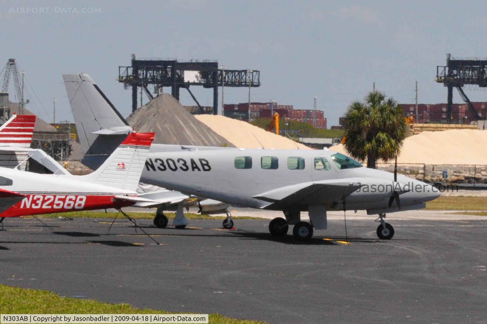 N303AB, 1981 Cessna T303 Crusader C/N T30300028, Peter O. Knight airshow Davis Island Tampa Florida