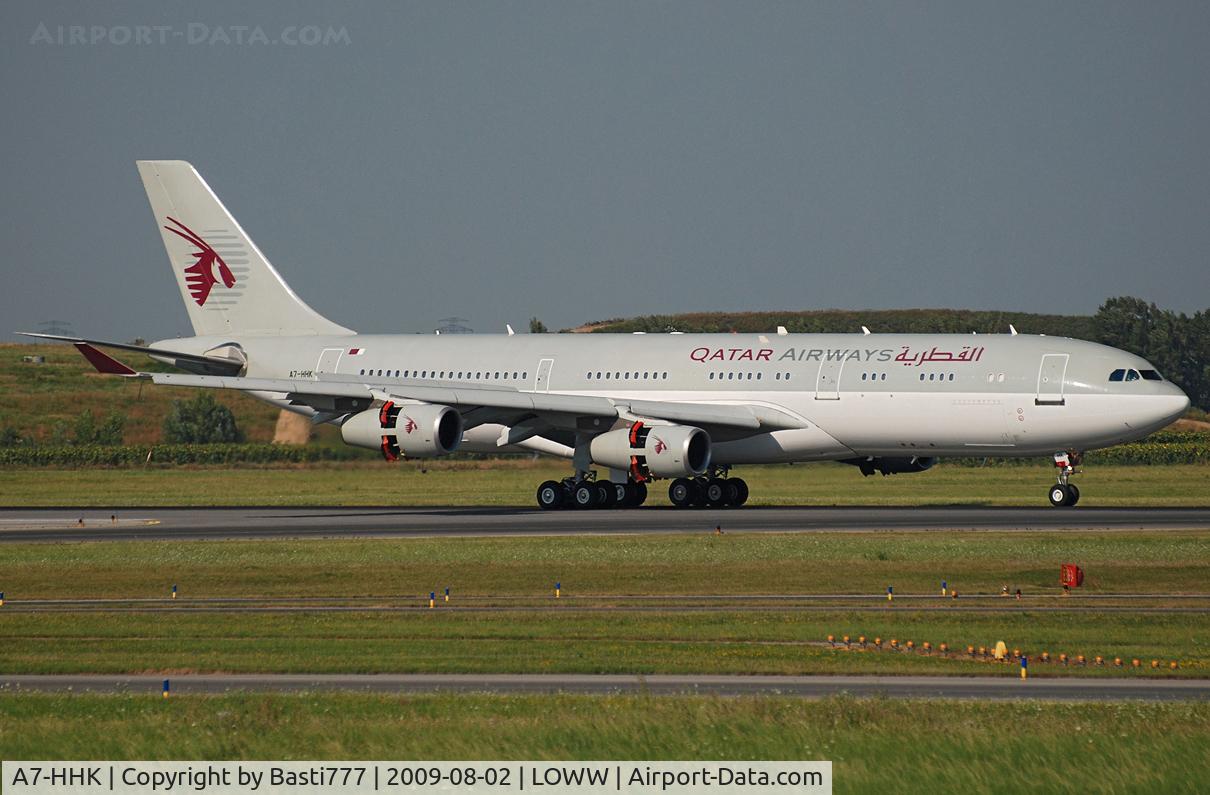 A7-HHK, 1993 Airbus A340-211 C/N 026, Qatar Amiri Flight in Vienna