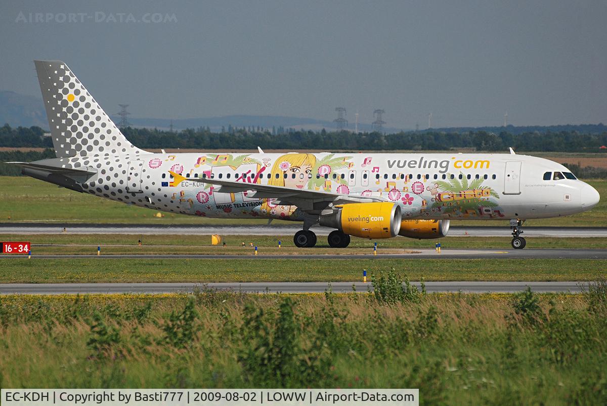 EC-KDH, 2007 Airbus A320-214 C/N 3083, Nice livery, seen in Vienna