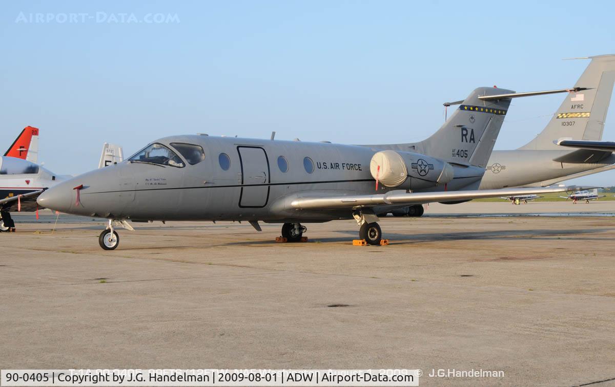 90-0405, 1990 Beechcraft T-1A Jayhawk C/N TT-4, At NAF Washington Andrews AFB Maryland