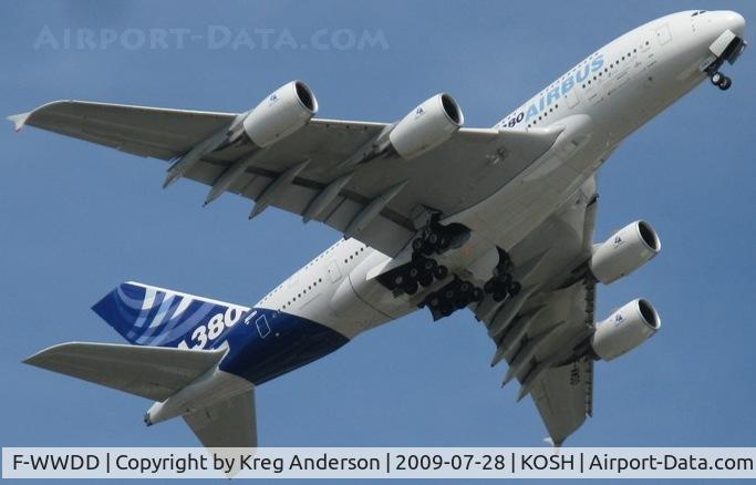 F-WWDD, 2005 Airbus A380-861 C/N 004, EAA Air Venture 2009
