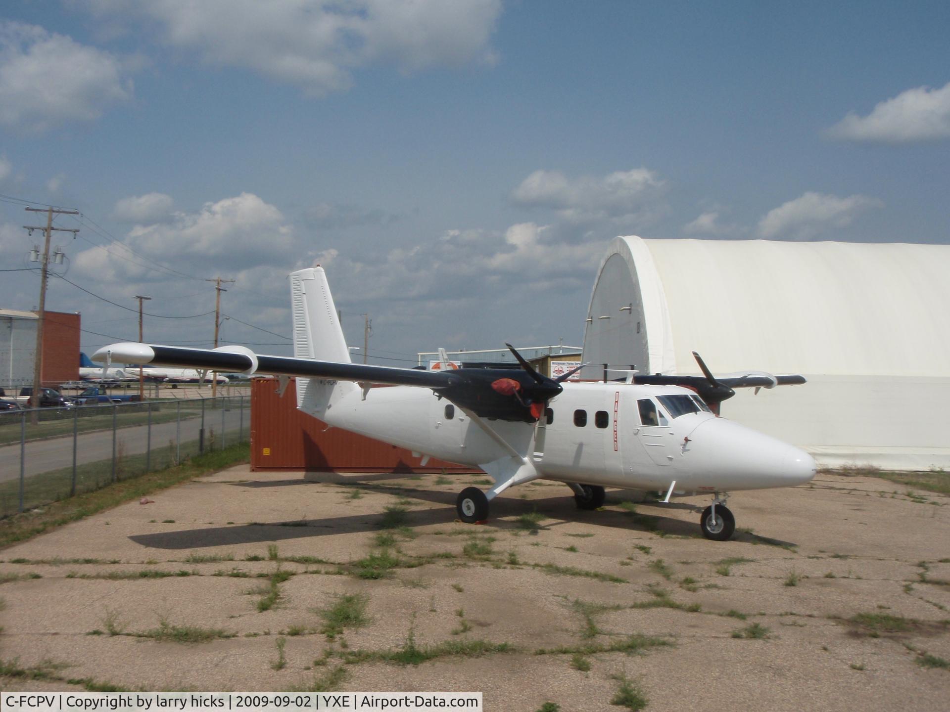 C-FCPV, 1973 De Havilland Canada DHC-6-300 Twin Otter C/N 371, white twin motor plane