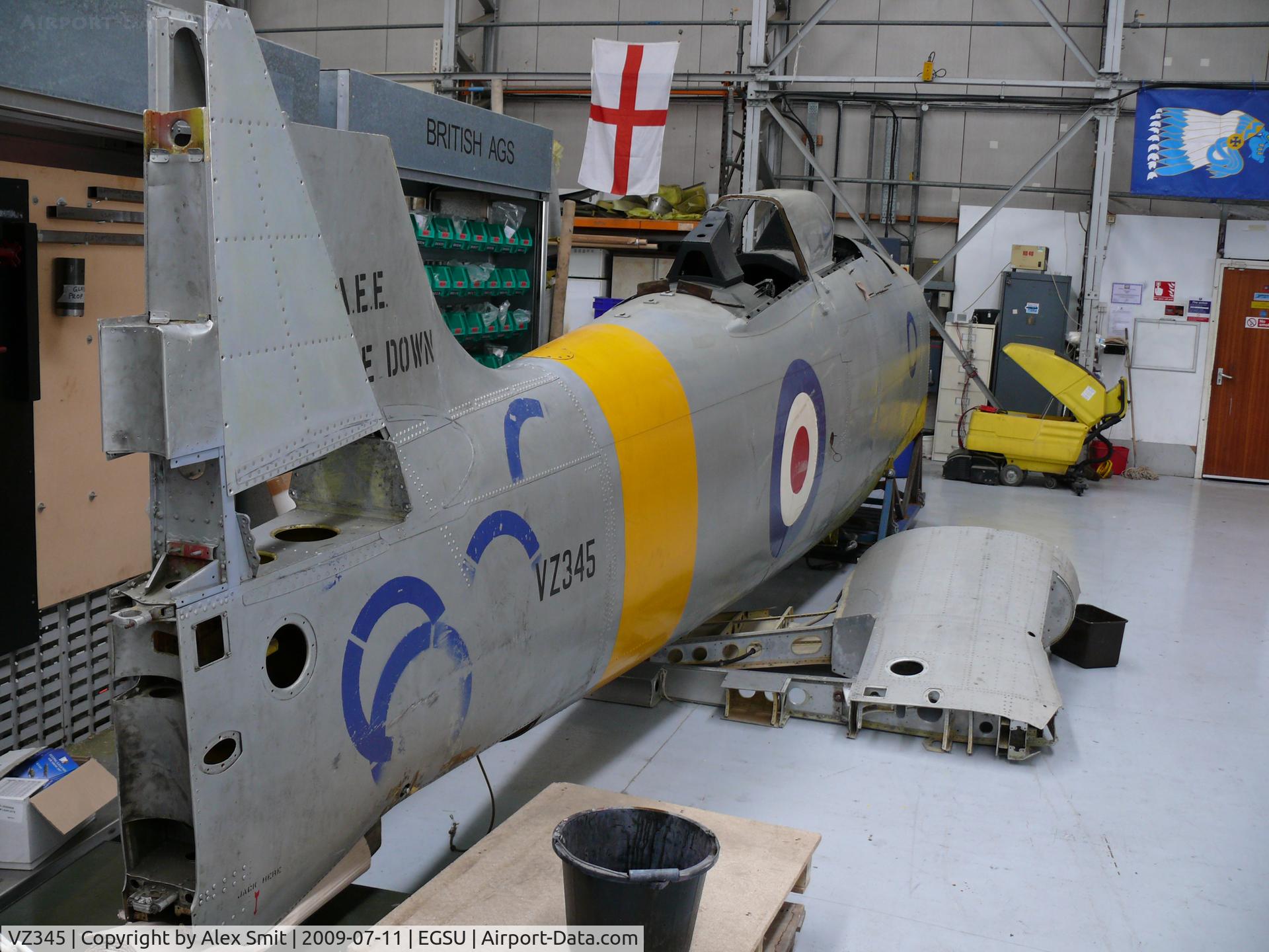 VZ345, 1950 Hawker Sea Fury T.20 C/N ES.8503, Hawker Sea Fury T20 VZ345 Royal Air Force at Patina - The Fighter Collection