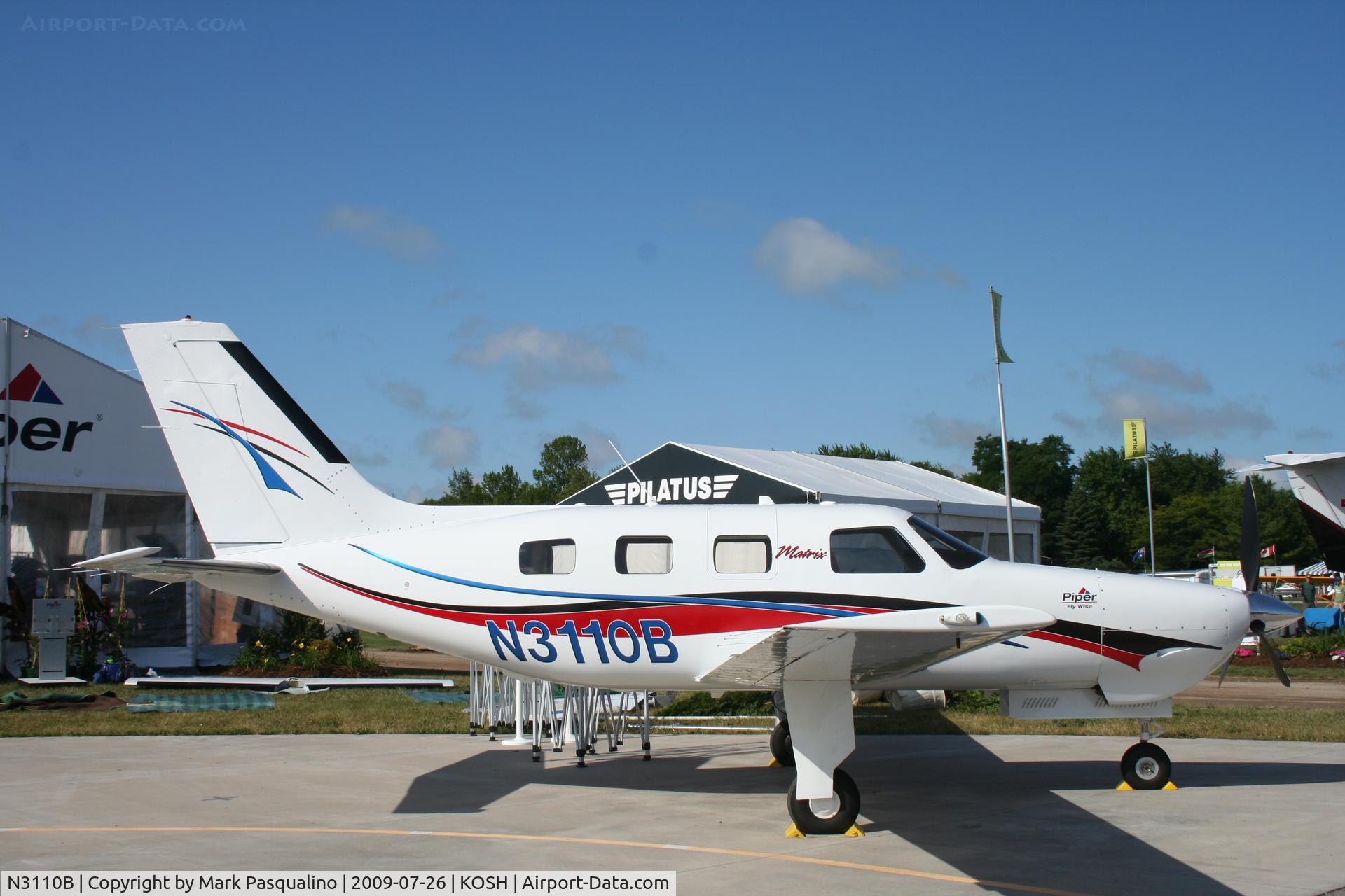 N3110B, 2009 Piper PA-46R-350T Malibu Matrix C/N 4692123, Piper PA46R-350T