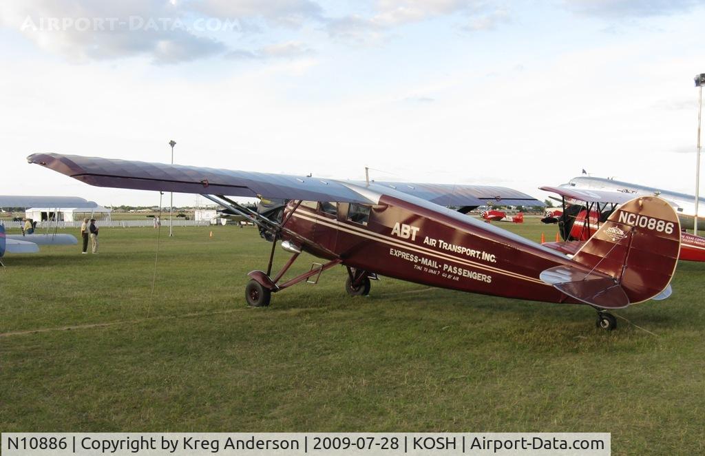 N10886, 1931 Stinson JR. S C/N 8058, EAA Airventure 2009