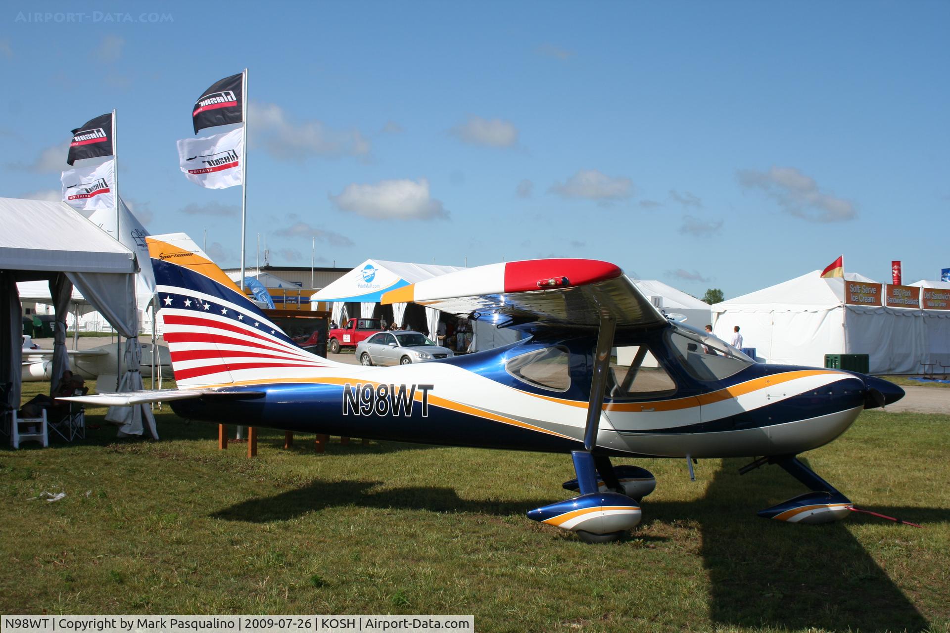 N98WT, 2007 Glasair GS-2 Sportsman C/N 7179, GS-2 Sportsman