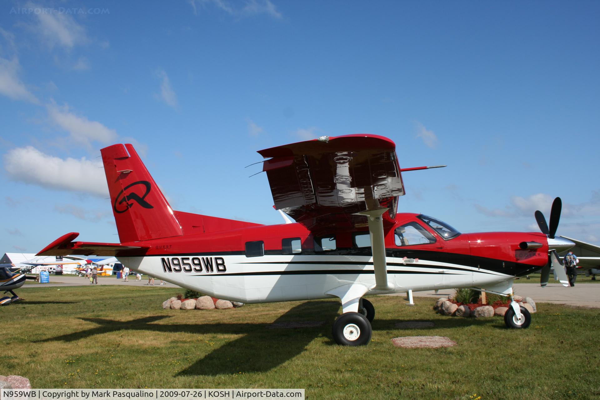 N959WB, 2009 Quest Kodiak 100 C/N 100-0016, Kodiak 100