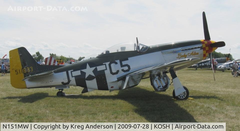 N151MW, 1945 North American P-51D Mustang C/N 124-48386, EAA Airventure 2009