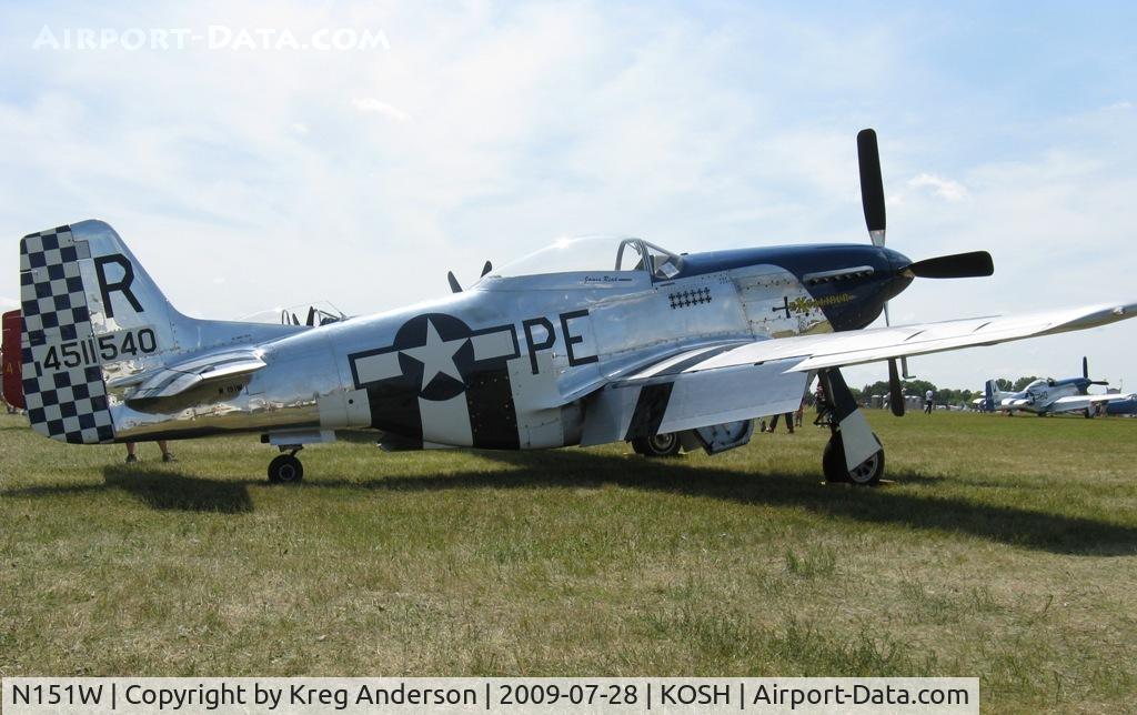 N151W, 1945 North American F-51D Mustang C/N 124-48293, EAA Airventure 2009