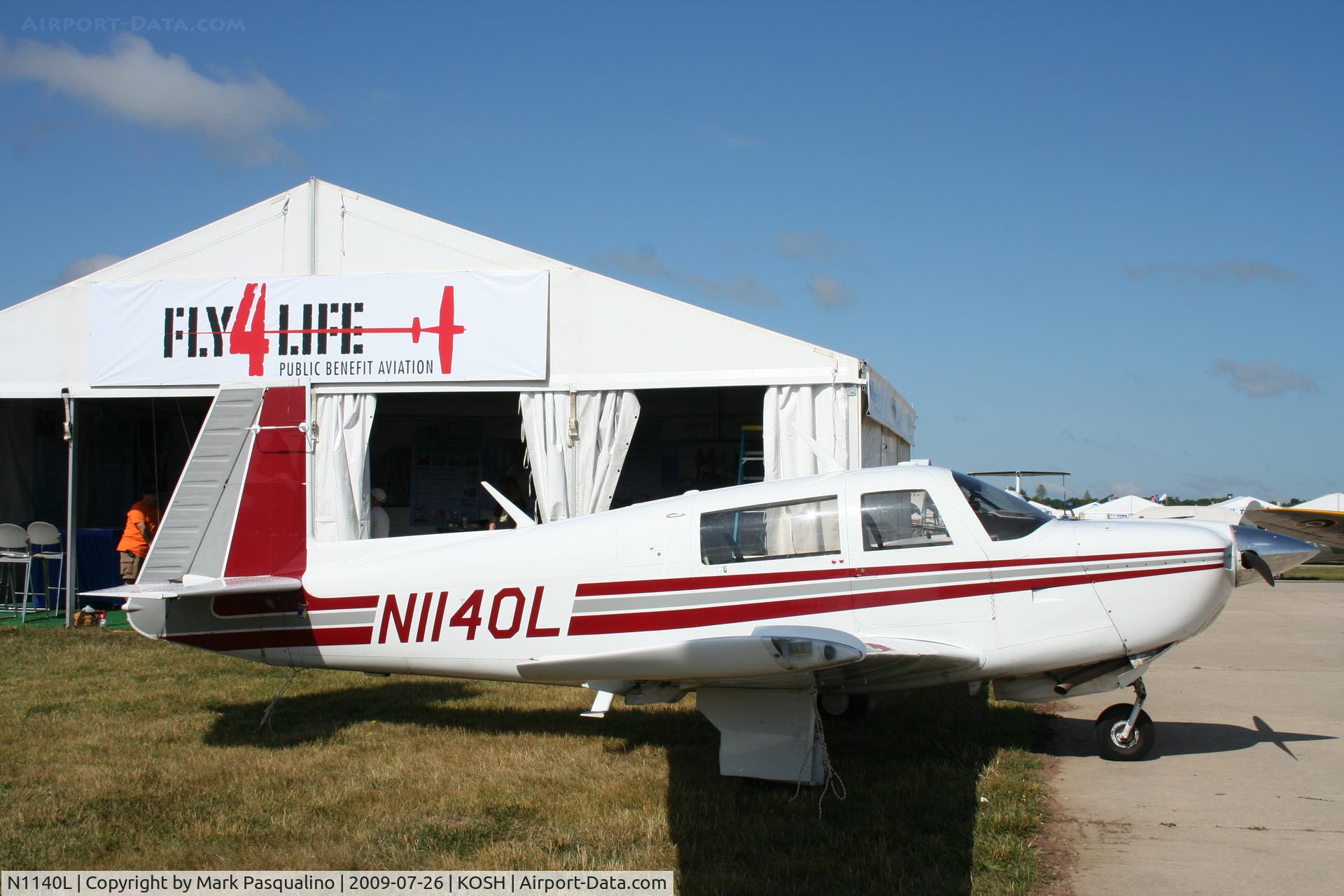 N1140L, 1981 Mooney M20J 201 C/N 24-1158, Mooney M20J