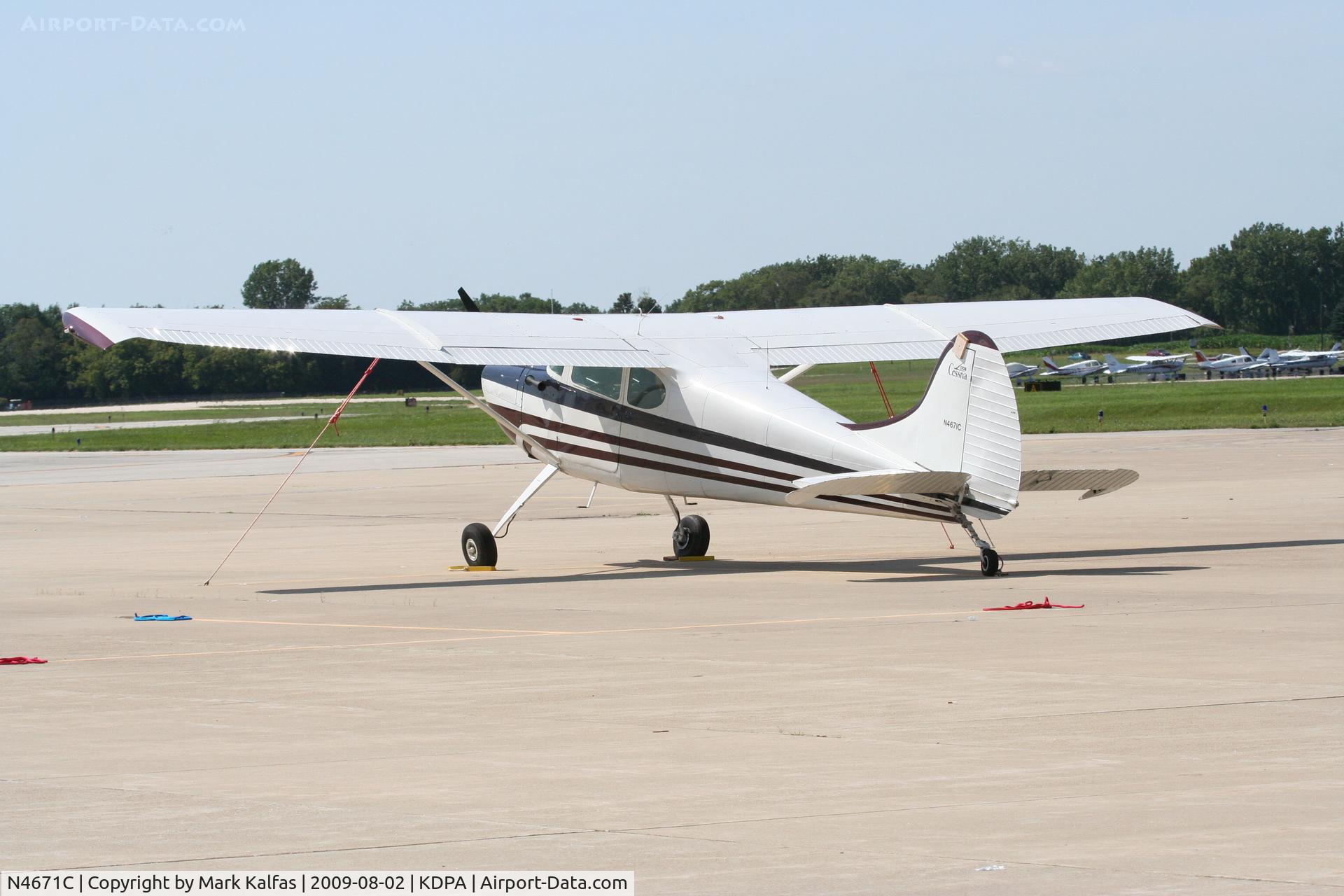 N4671C, 1953 Cessna 170B C/N 25615, Cessna 170B, N4671C on the ramp KDPA