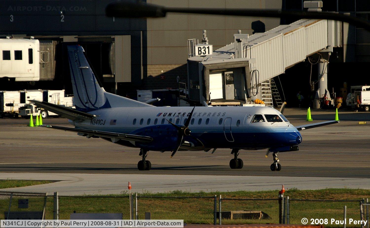 N341CJ, 1993 Saab 340B C/N 340B-341, Loaded up and outbound