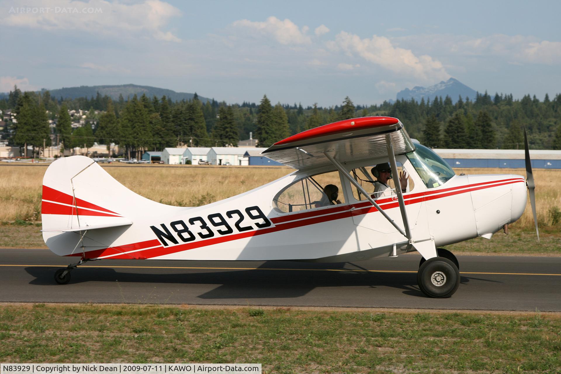 N83929, 1946 Aeronca 7AC Champion C/N 7AC-2613, KAWO
