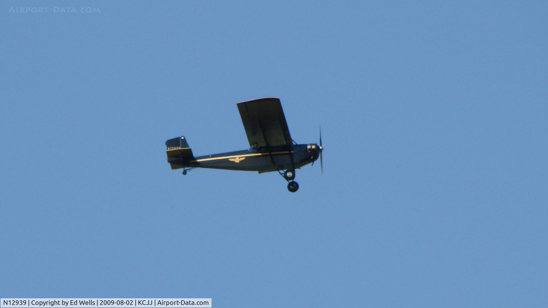N12939, 1972 Pietenpol Air Camper C/N EMS-2, Flight Brreakfast in Cresco IA
