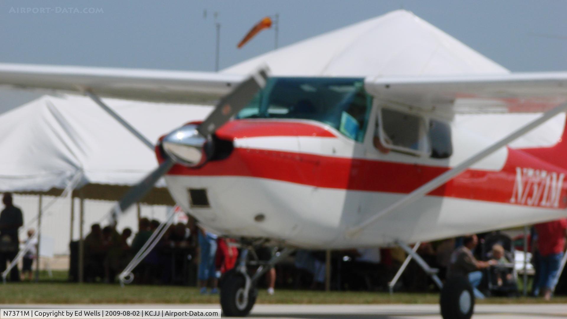 N7371M, 1958 Cessna 175 Skylark C/N 55671, Flight Brreakfast in Cresco IA
