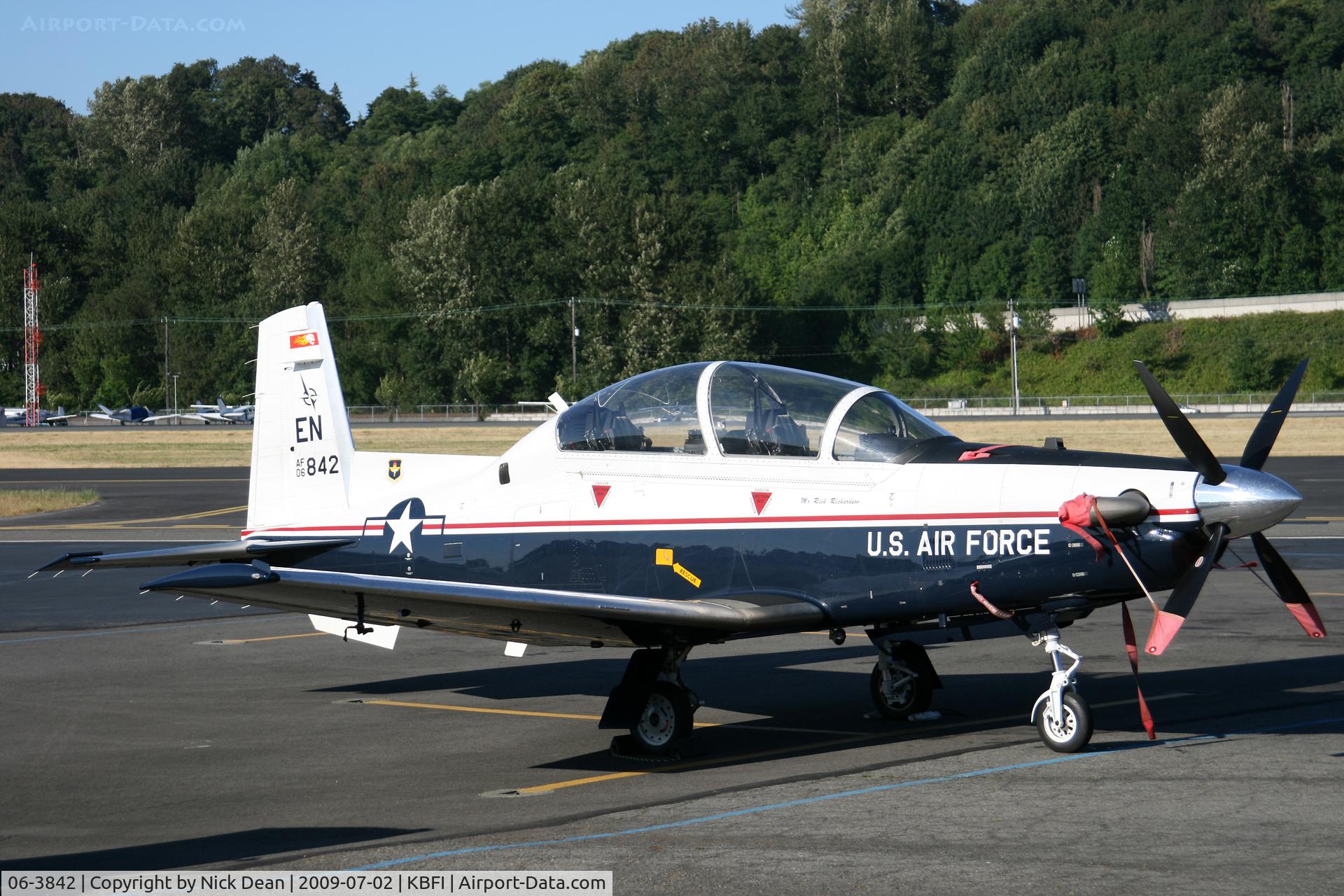 06-3842, 2006 Raytheon T-6A Texan II C/N PT-397, KBFI