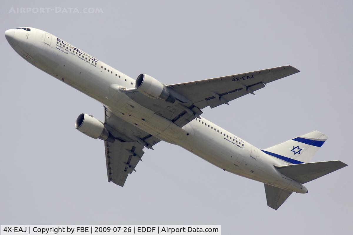 4X-EAJ, 1991 Boeing 767-330/ER C/N 25208/381, departing EDDF