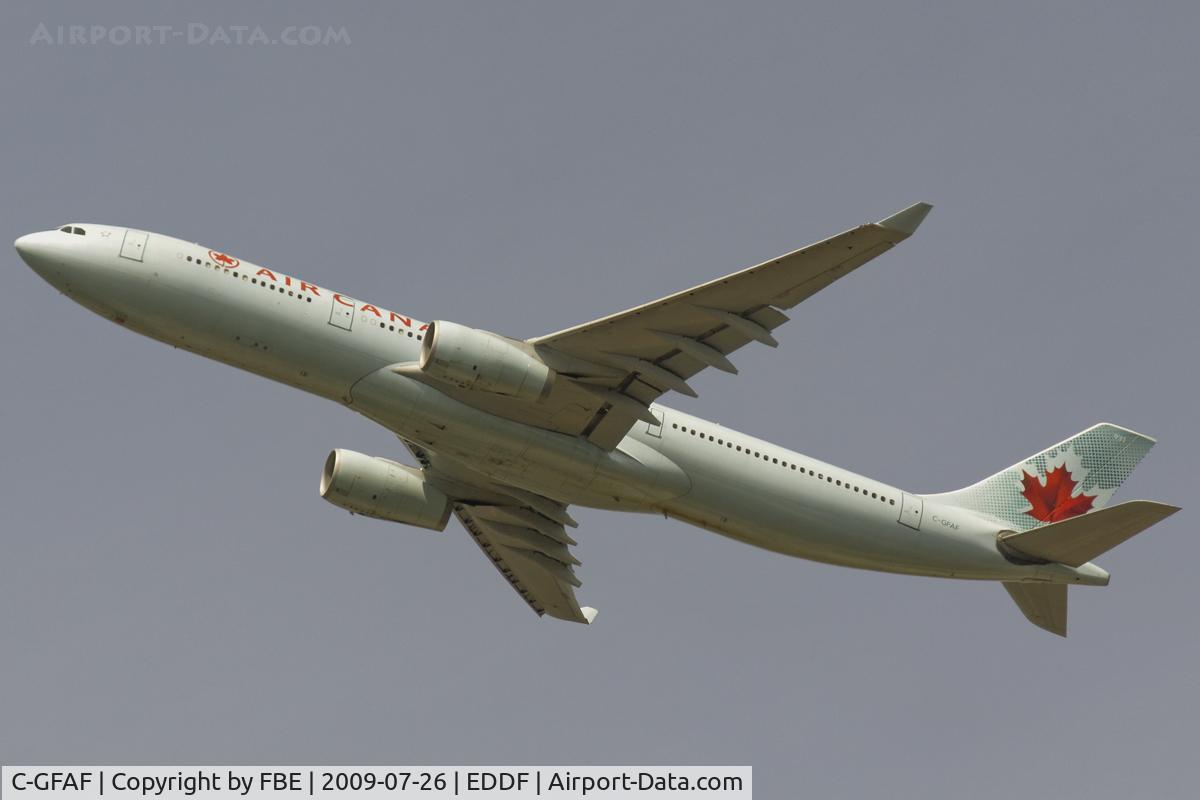 C-GFAF, 1999 Airbus A330-343 C/N 0277, departing EDDF