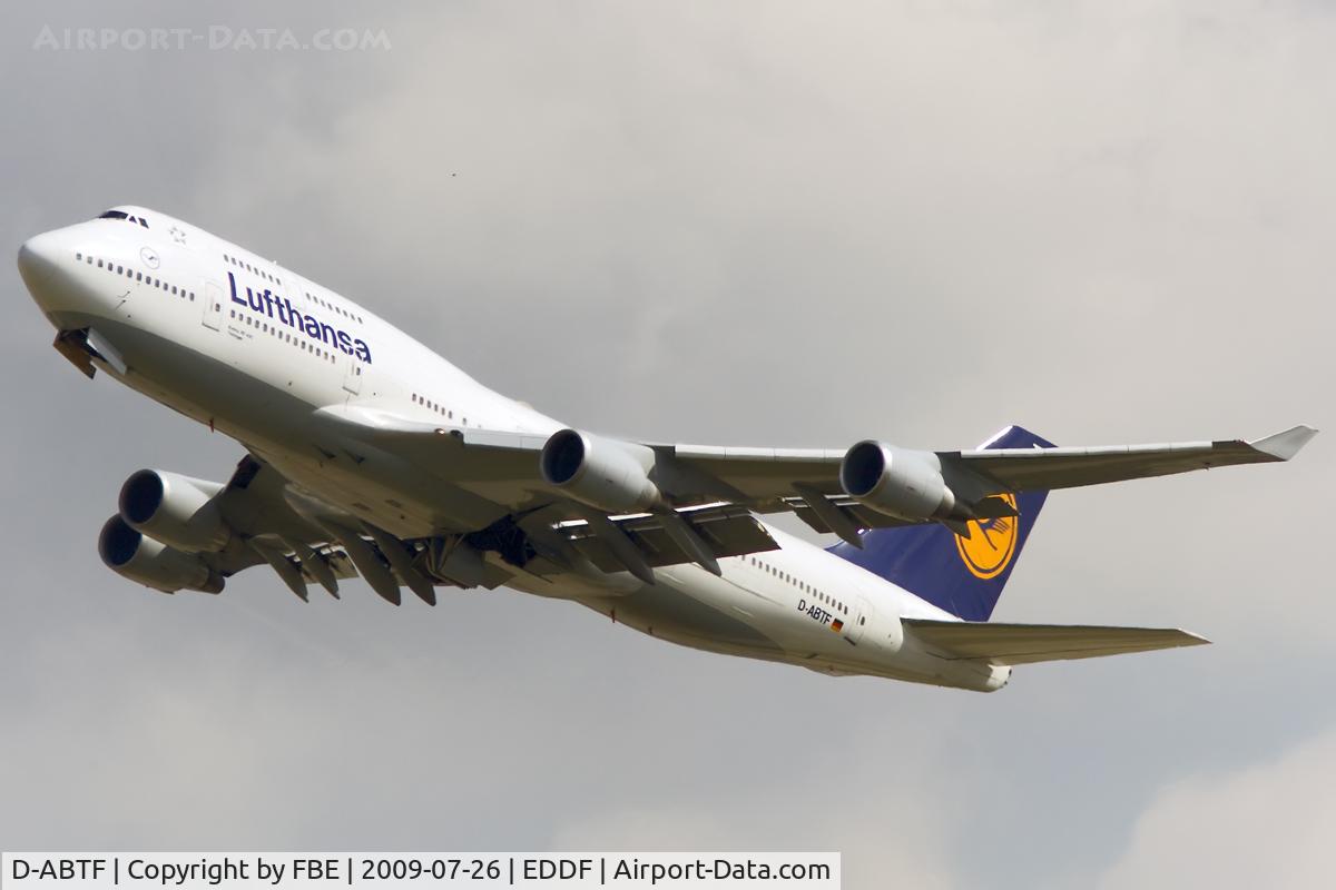 D-ABTF, 1991 Boeing 747-430M C/N 24967, Climb out from EDDF