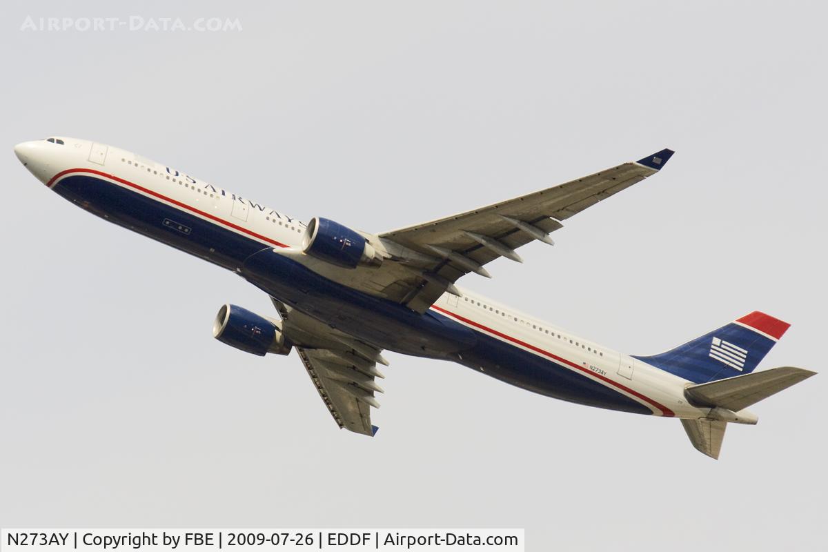 N273AY, 2000 Airbus A330-323 C/N 337, departing EDDF