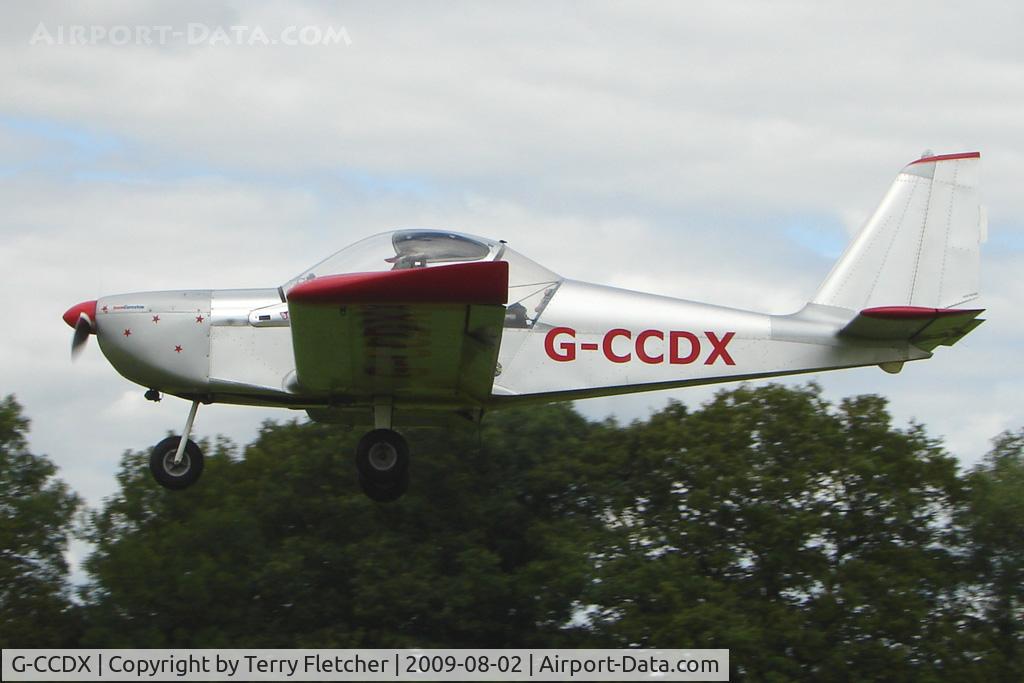 G-CCDX, 2003 Aerotechnik EV-97 Eurostar C/N PFA 315-14013, EV-97 Eurostar at the 2009 Stoke Golding Stakeout event