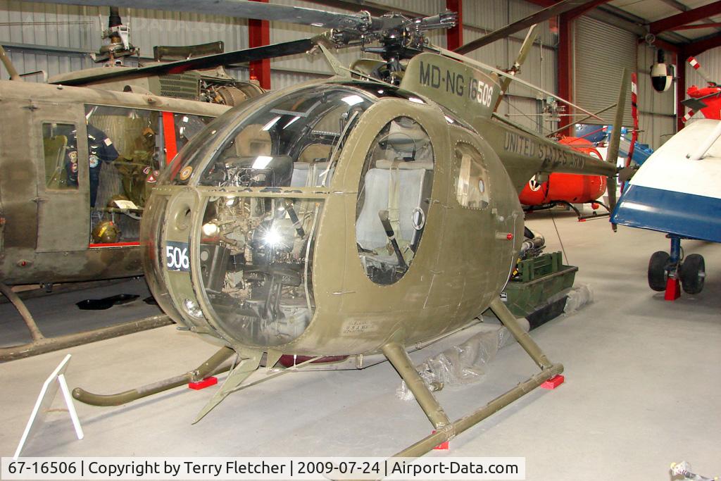 67-16506, 1963 Hughes OH-6A Cayuse C/N 0891, Hughes YOH-6A Cayuse - Exhibited in the International Helicopter Museum , Weston-Super Mare , Somerset , United Kingdom