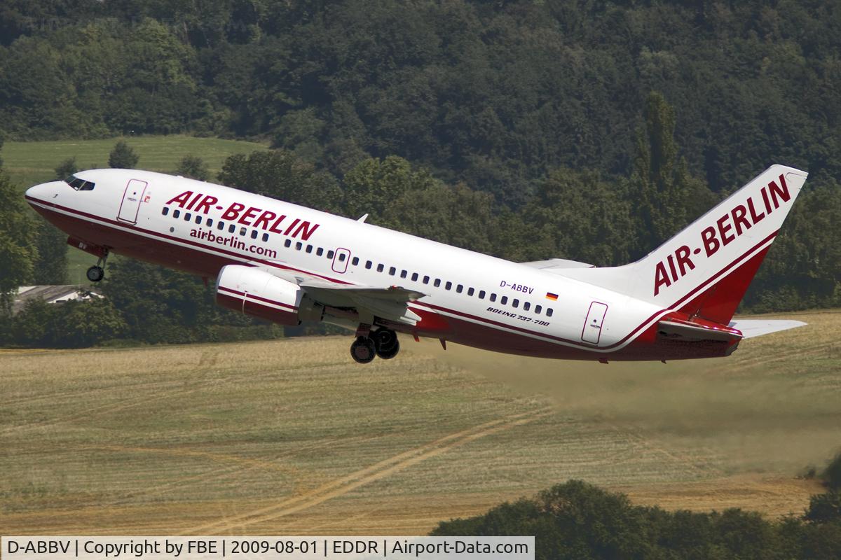 D-ABBV, 2001 Boeing 737-7Q8 C/N 30629, climb out of EDDR