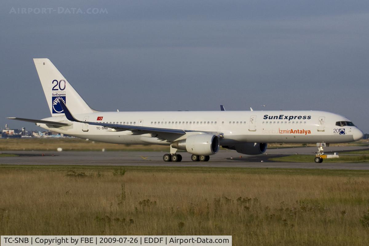 TC-SNB, 1994 Boeing 757-2Q8 C/N 26271, Sun Express B757-200 departing EDDF