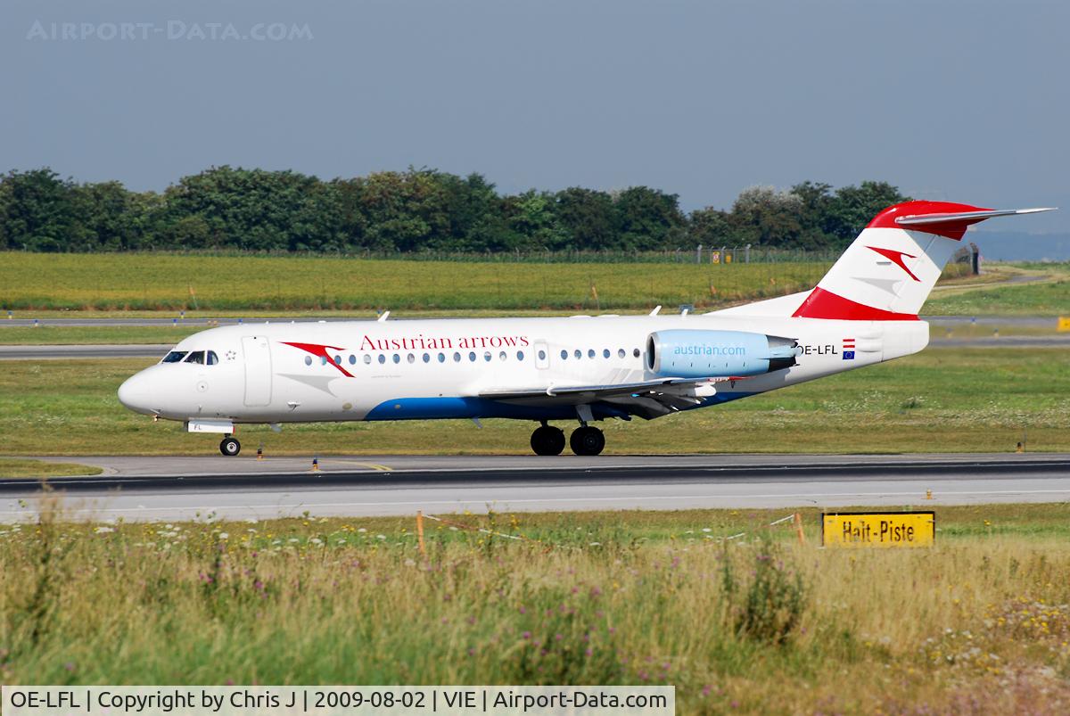 OE-LFL, 1995 Fokker 70 (F-28-0070) C/N 11573, Austrian arrows Fokker 70