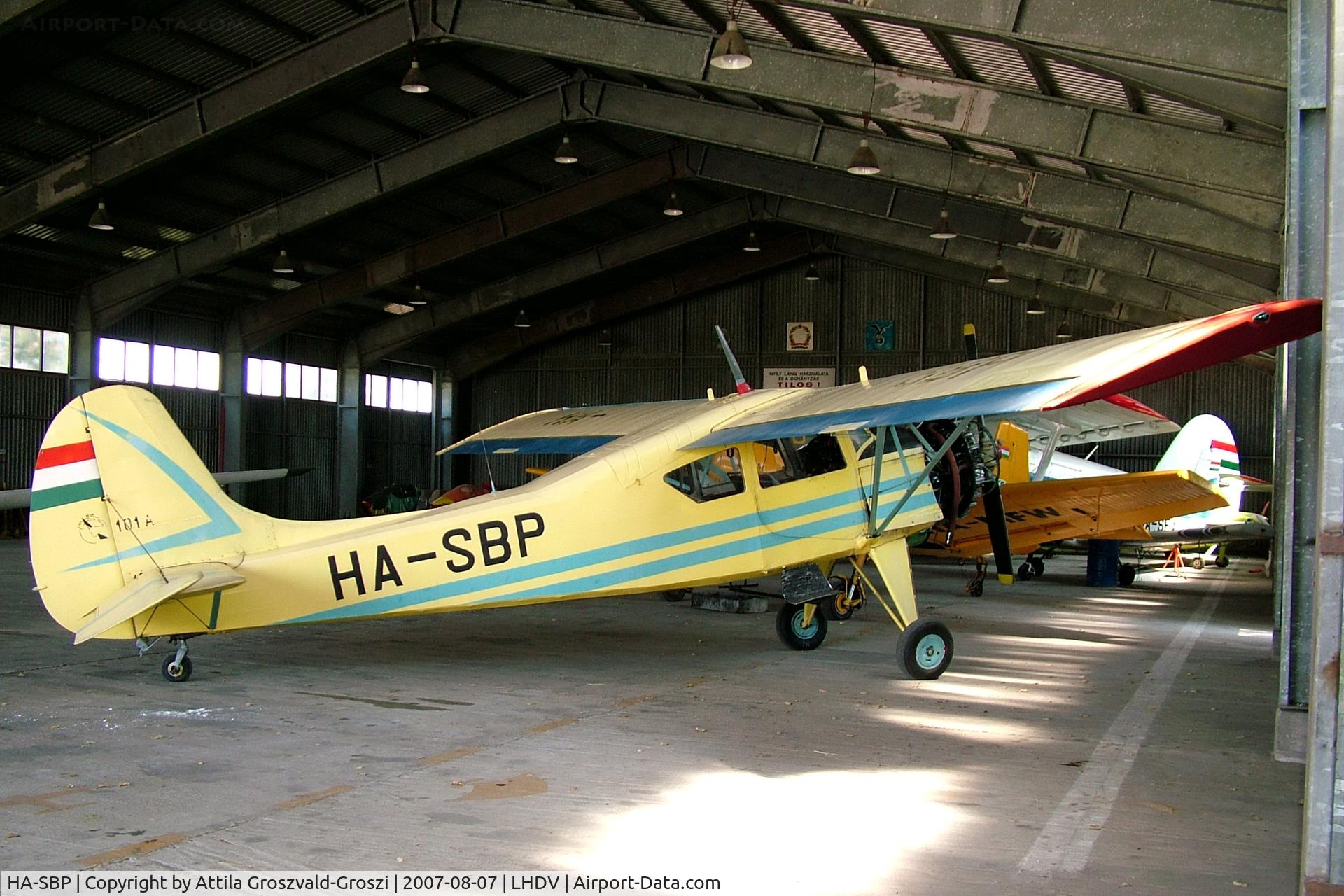 HA-SBP, 1967 PZL-Okecie PZL-101A Gawron C/N 107236, Dunaujváros Airport, LHDV Hungary - Hangar