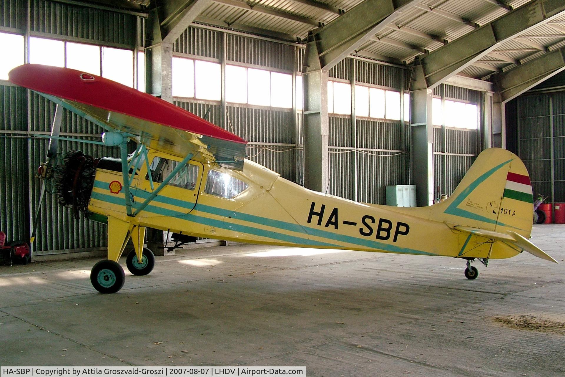 HA-SBP, 1967 PZL-Okecie PZL-101A Gawron C/N 107236, Dunaujváros Airport, LHDV Hungary - Hangar