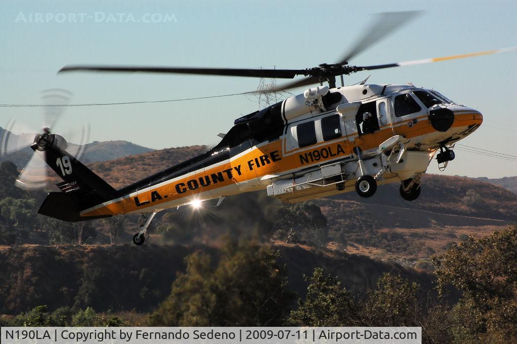 N190LA, Sikorsky S-70A Firehawk C/N 702479, American Heroes Airshow in Los Angeles, CA. Hensen Dam Recreation Center.