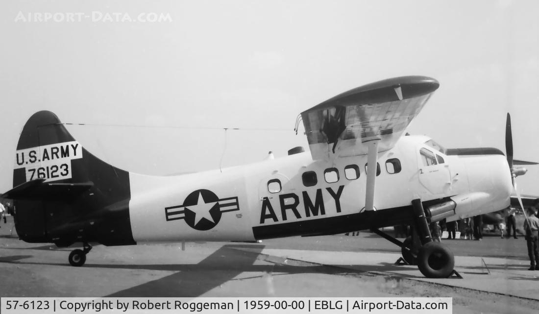 57-6123, 1958 De Havilland Canada U-1A Otter C/N 259, Open day at Gosselies in 1959.