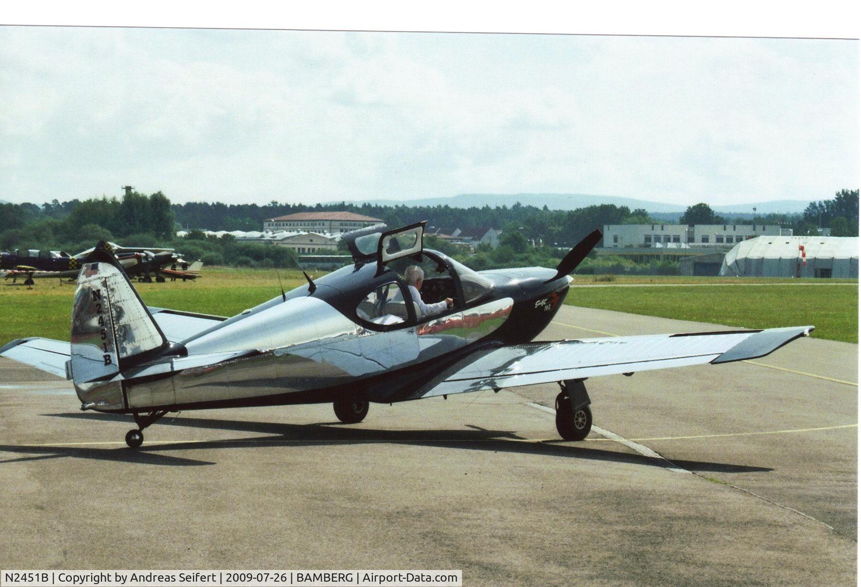 N2451B, 1951 Temco GC-1B Swift C/N 3751, Oldtimertreffen Bamberg 26.7.2009