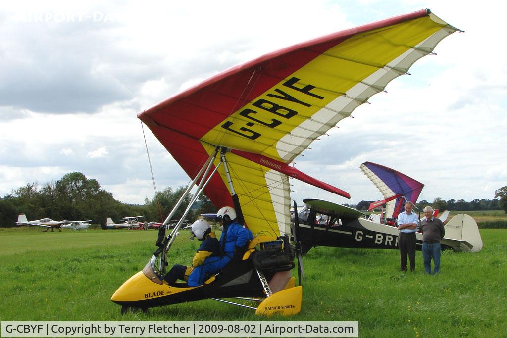 G-CBYF, 2003 Mainair Blade C/N 1349-1202-7-W1144, Mainair Blade at the 2009 Stoke Golding Stakeout event