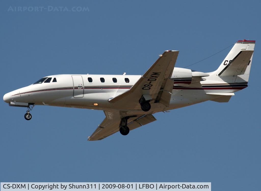 CS-DXM, 2007 Cessna 560 Citation XLS C/N 560-5683, Landing rwy 14L