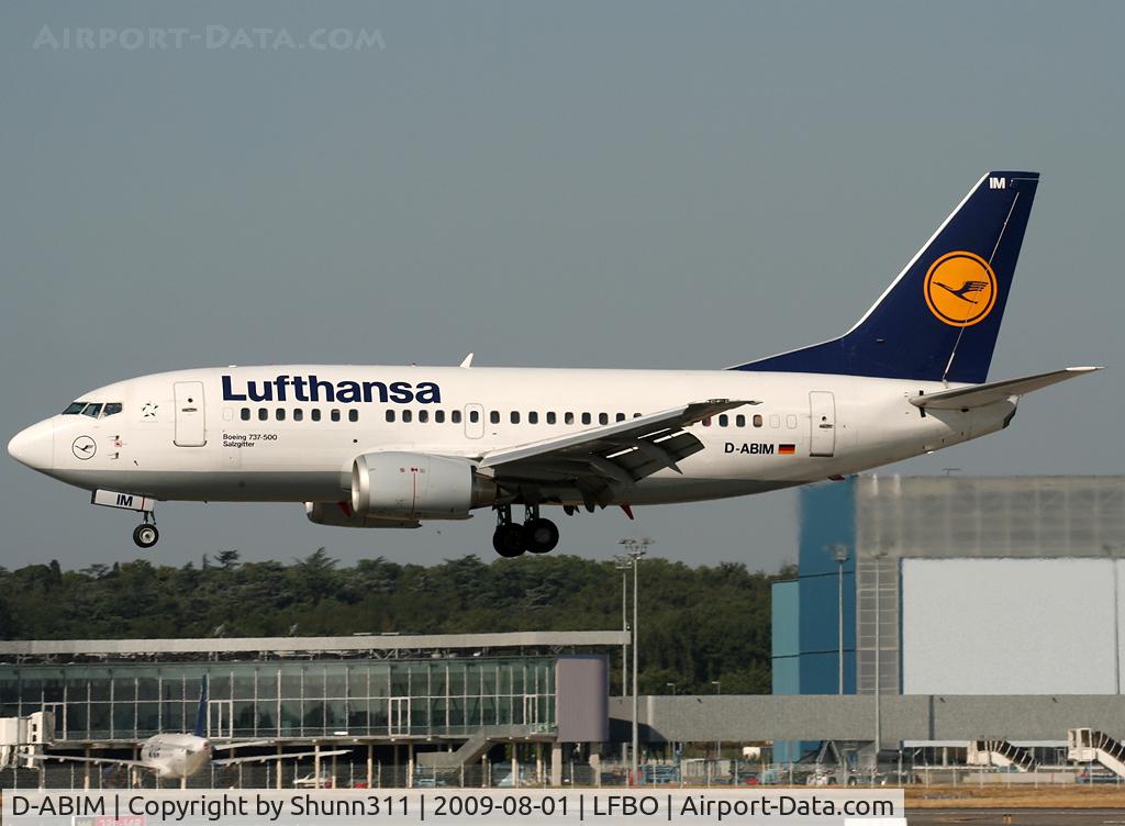 D-ABIM, 1991 Boeing 737-530 C/N 24937, Landing rwy 14L
