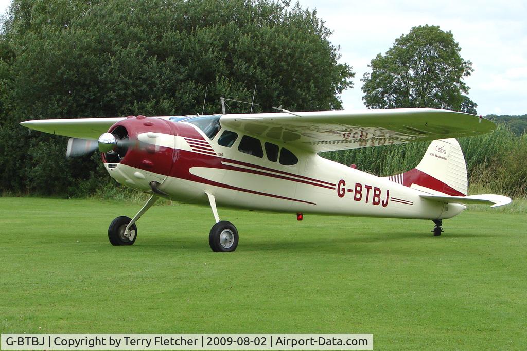 G-BTBJ, 1952 Cessna 190B C/N 16046, Classy Cessna 195 at the 2009 Stoke Golding Stakeout event