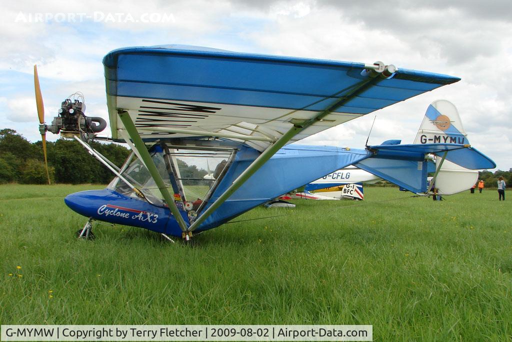 G-MYMW, 1993 Cyclone Airsports AX3/503 C/N C 3093156, Cyclone AX3 / 503 at the 2009 Stoke Golding Stakeout event