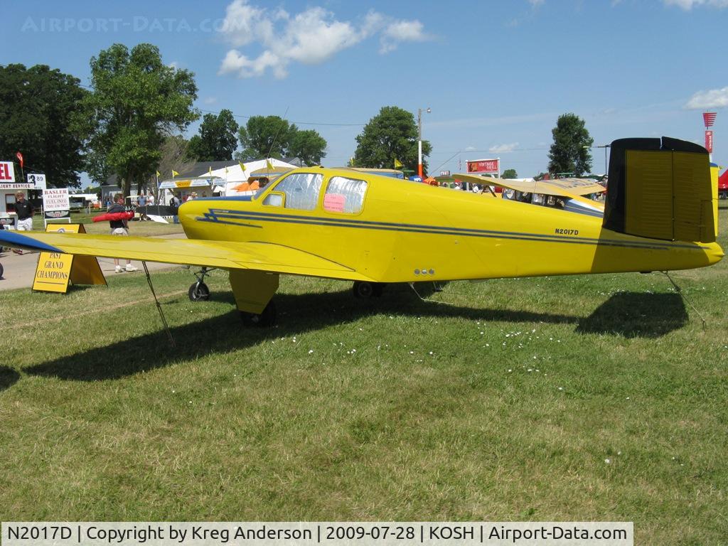 N2017D, 1952 Beech C35 Bonanza C/N D-3368, EAA Airventure 2009