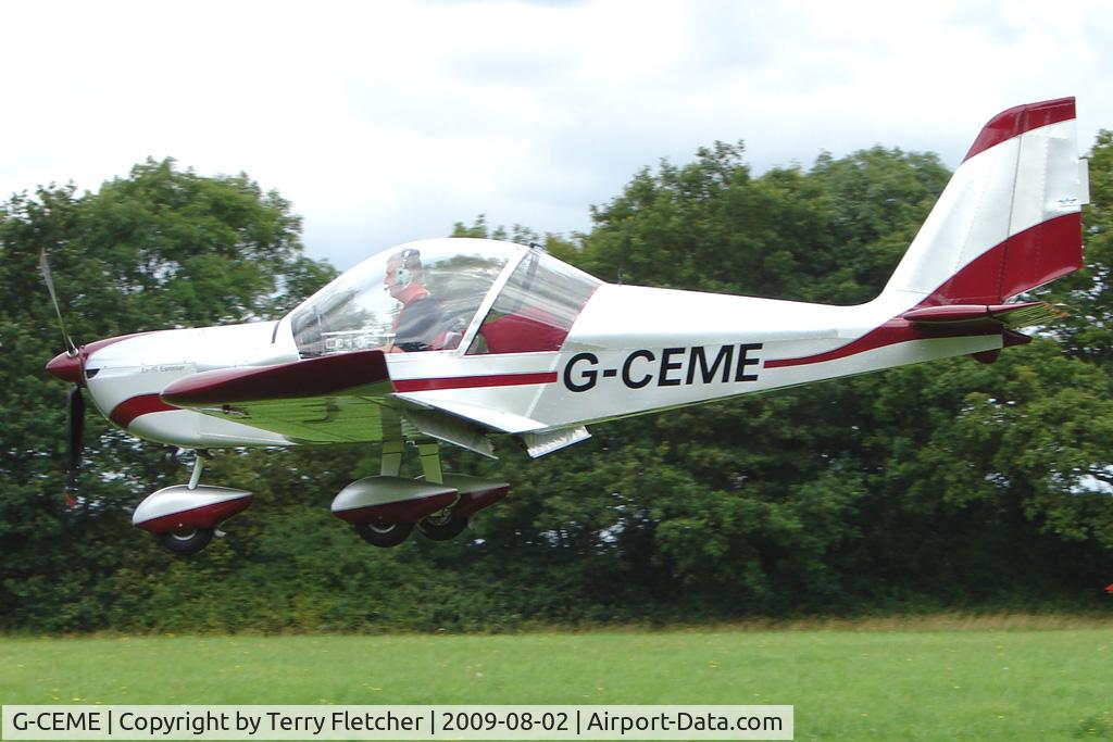G-CEME, 2007 Aerotechnik EV-97 Eurostar C/N PFA 315-14632, EV-97 Eurostar at the 2009 Stoke Golding Stakeout event