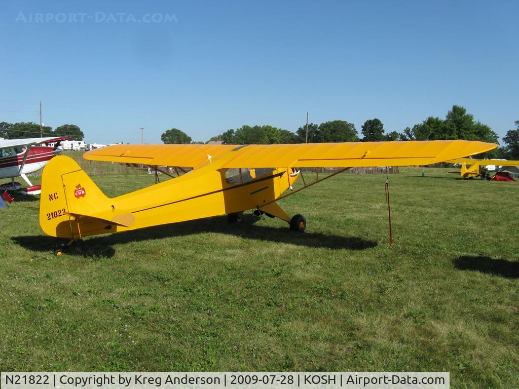 N21822, 1938 Piper J3C-65 Cub Cub C/N 2604, EAA Airventure 2009