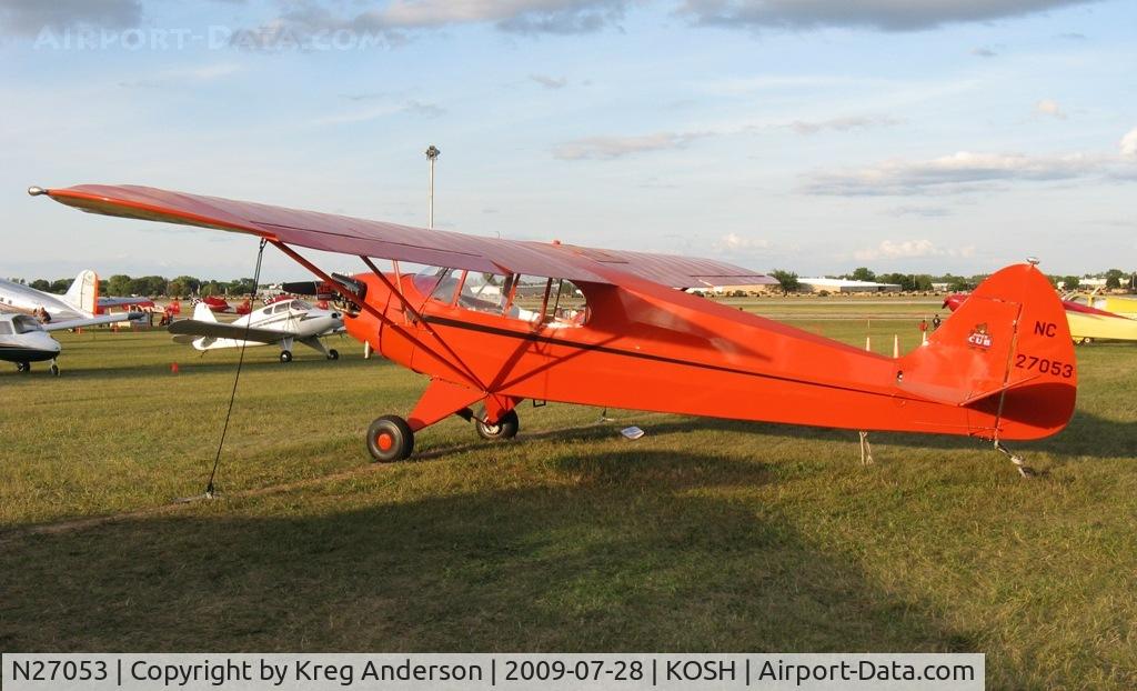 N27053, 1940 Piper J5A Cub Cruiser C/N 5-20, EAA Airventure 2009
