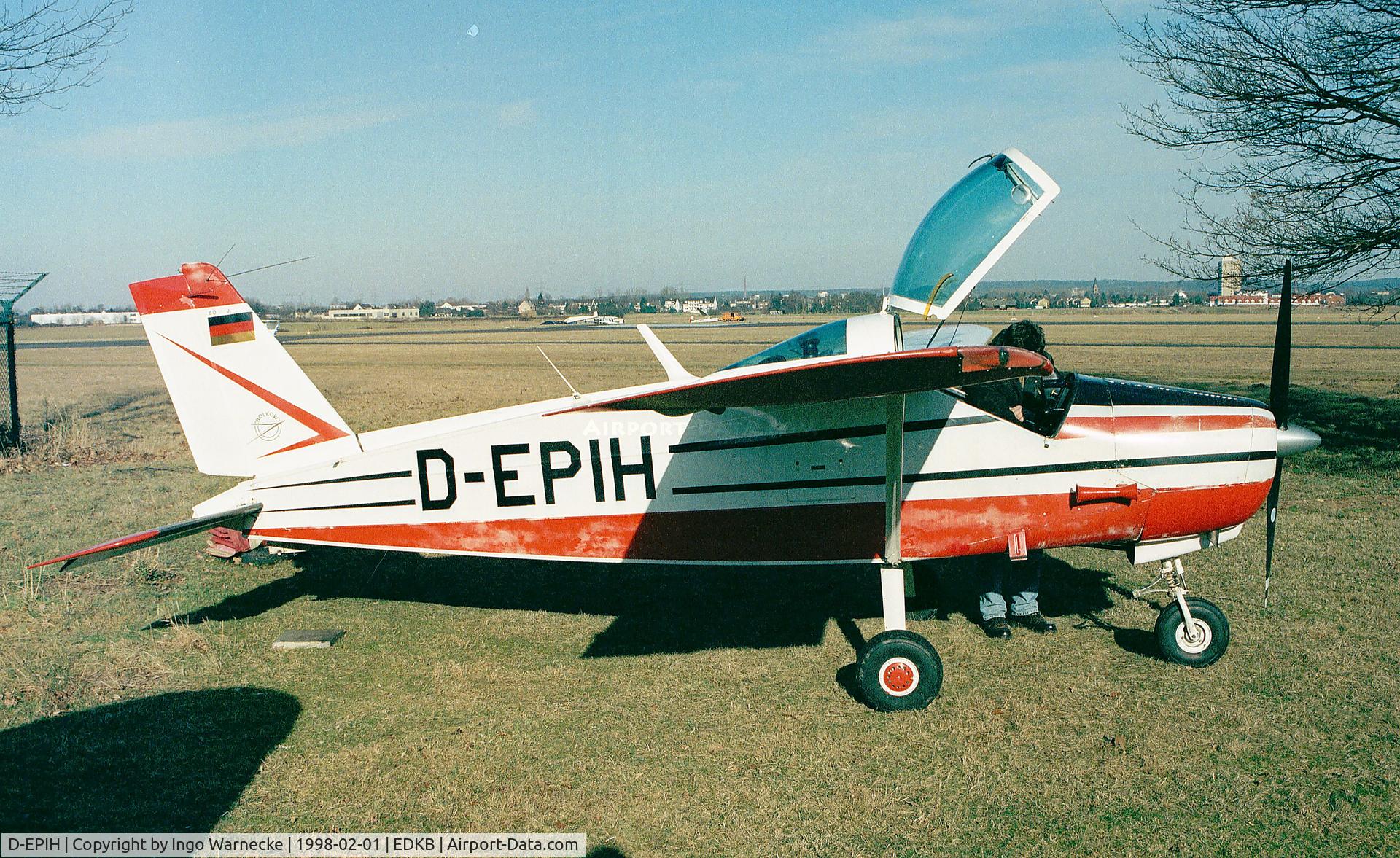 D-EPIH, 1967 Bolkow Bo-208C Junior C/N 674, Bölkow Bo 208C Junior at Bonn-Hangelar airfield