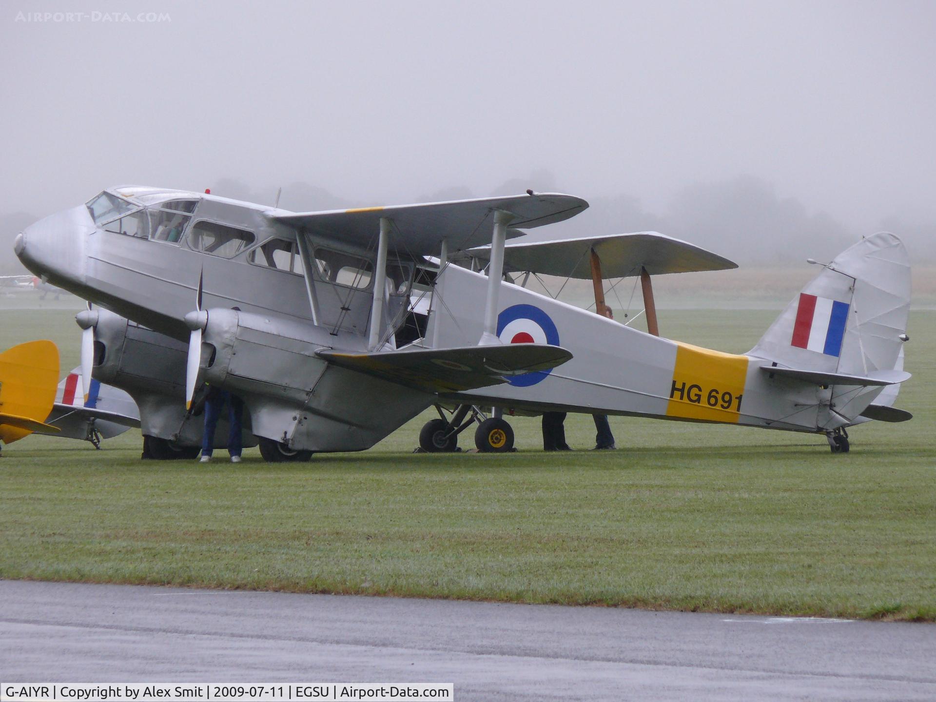 G-AIYR, 1943 De Havilland DH-89A Dominie/Dragon Rapide C/N 6676, De Havilland DH89A Dragon Rapide G-AIYR Classic Wings painted as Royal Air Force HG691