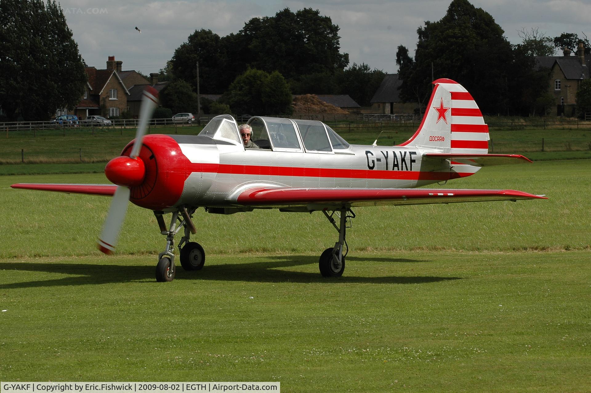 G-YAKF, 1991 Yakovlev (Aerostar) Yak-52 C/N 9111205, G-YAKF YAK-52 at Shuttleworth Military Pagent Air Display  Aug 09