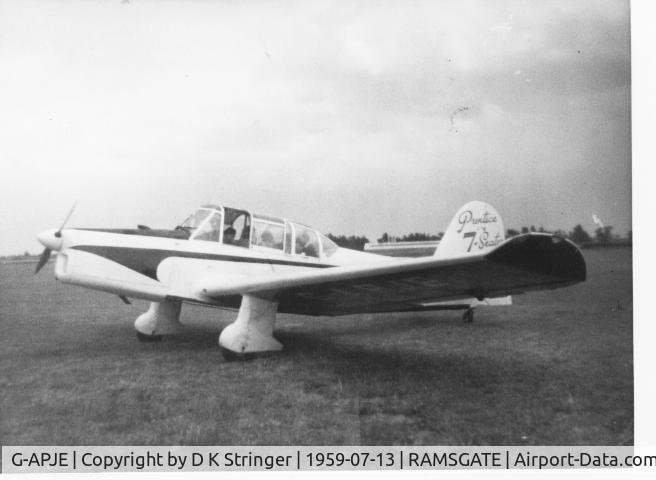 G-APJE, 1948 Percival P-40 Prentice T1 C/N 5810/17, Percival Prentice