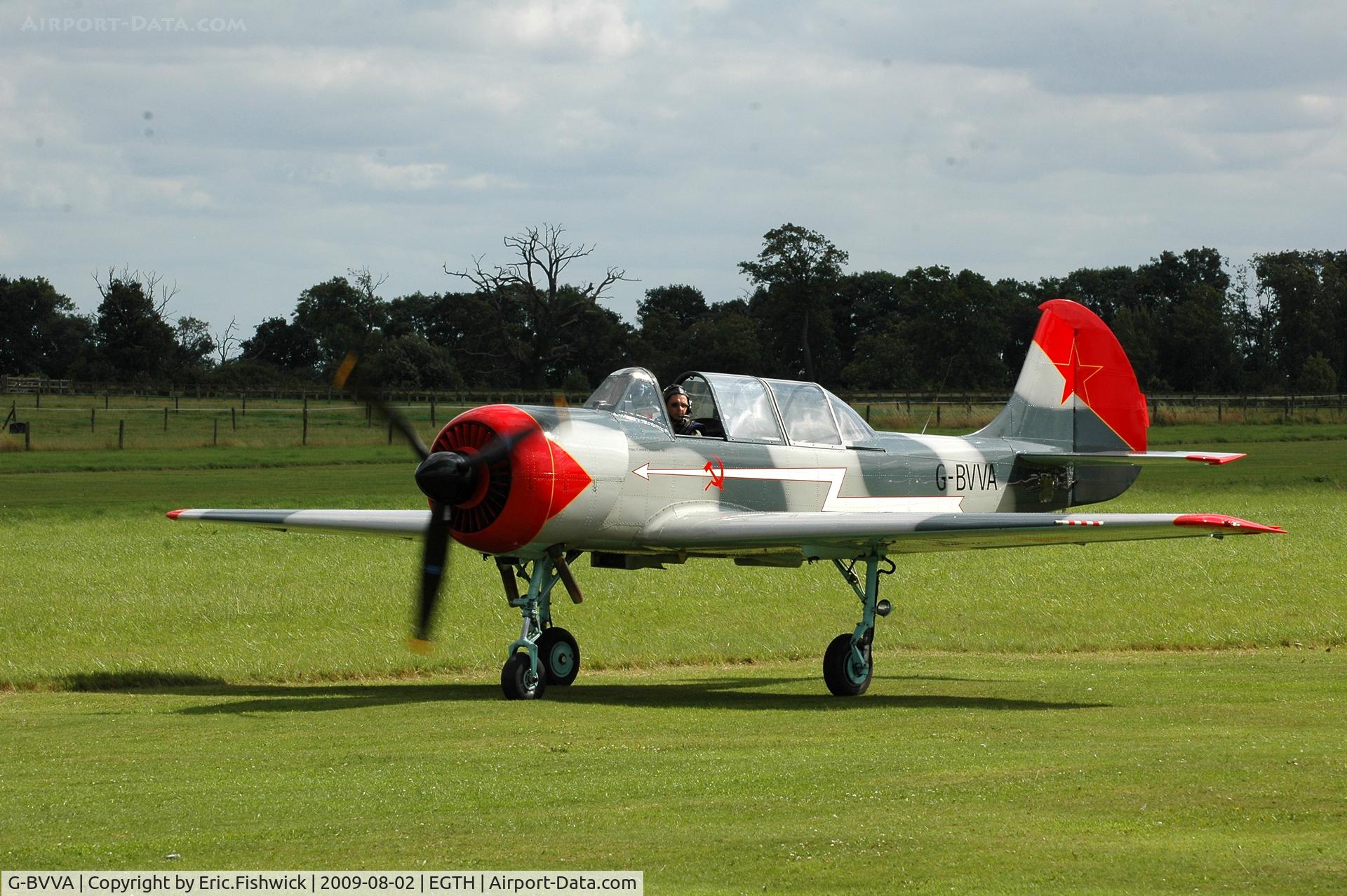 G-BVVA, 1987 Bacau Yak-52 C/N 877610, G-BVVA YAK-52 at Shuttleworth Military Pagent Air Display  Aug 09