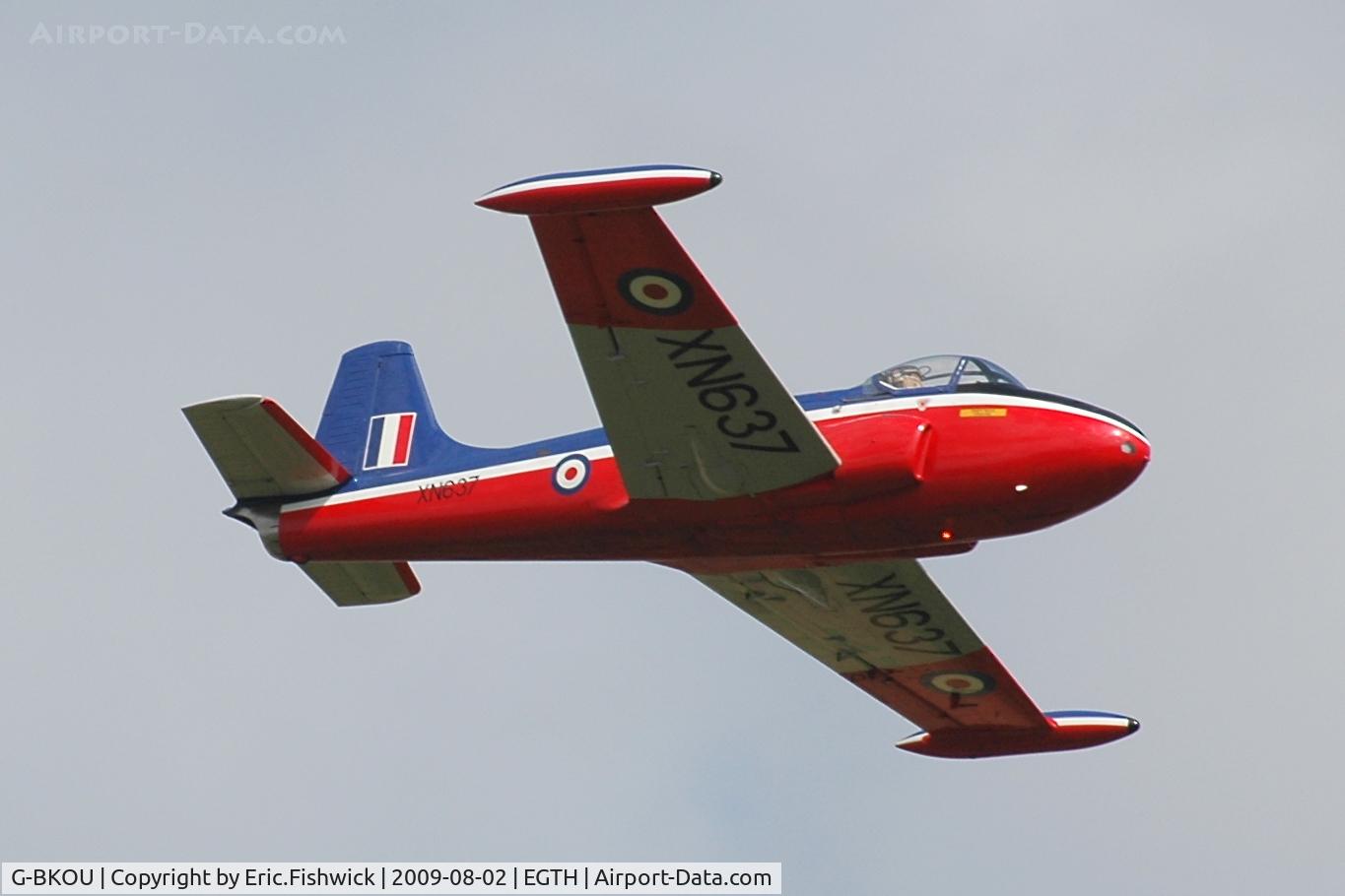 G-BKOU, 1961 Hunting P-84 Jet Provost T.3 C/N PAC/W/13901, 44. XN637 at Shuttleworth Military Pagent Air Display  Aug 09