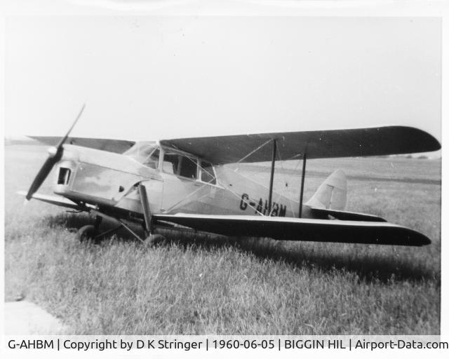 G-AHBM, 1935 De Havilland DH.87B Hornet Moth C/N 8126, D H Hornet Moth
